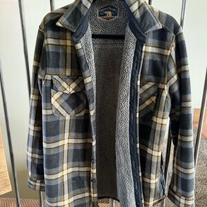 Black and Gray Lightweight Shirt Jacket